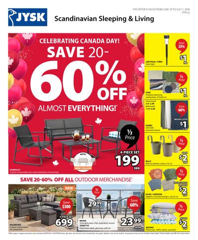 JYSK Flyer June 18 to July 1