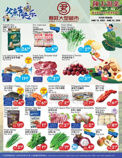 Kings Fair Supermarket Flyer June 18 to 24
