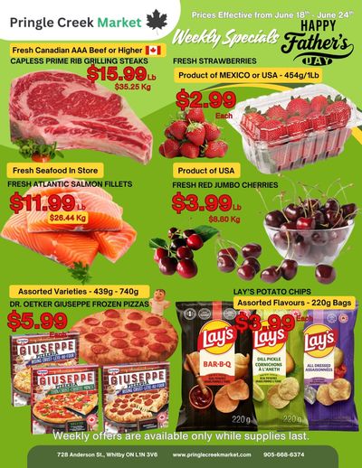 Pringle Creek Market Flyer June 18 to 24