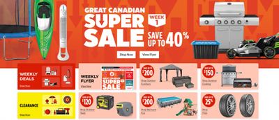 Canadian Tire: Super Sale up to 40% off + Flyer Deals