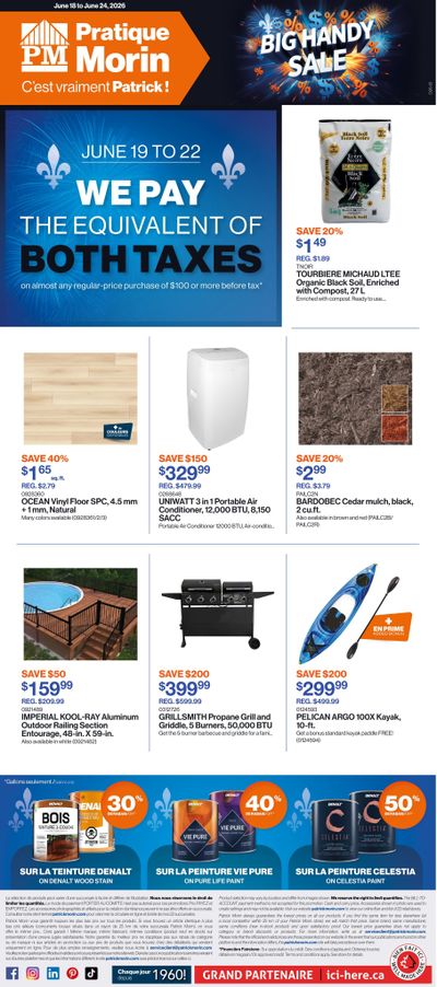 Patrick Morin Flyer June 18 to 24