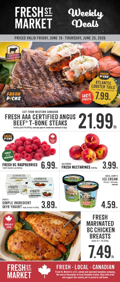 Fresh St. Market Flyer June 19 to 25