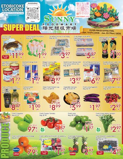 Sunny Foodmart (Etobicoke) Flyer June 19 to 25