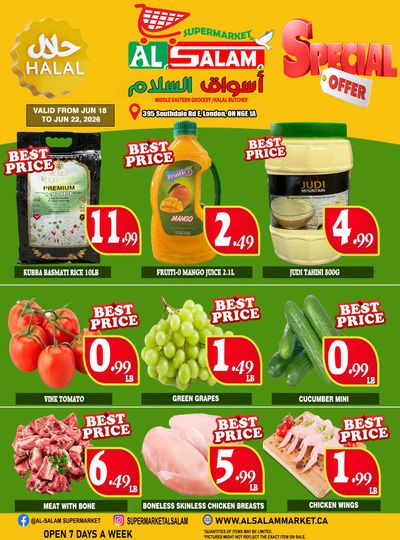 Al-Salam Supermarket Flyer June 18 to 22