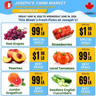 Joseph's Farm Market Flyer June 19 to 24
