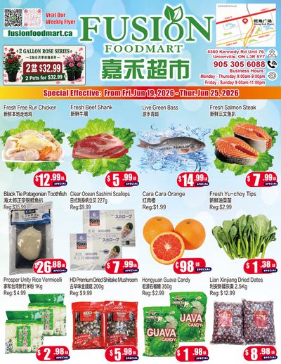Fusion Supermarket (Unionville)  Flyer June 19 to 25