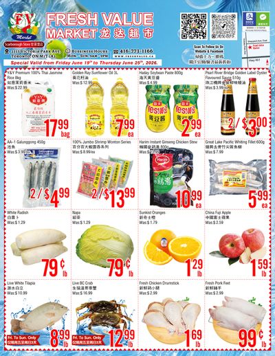 Fresh Value (Scarborough) Flyer June 19 to 25