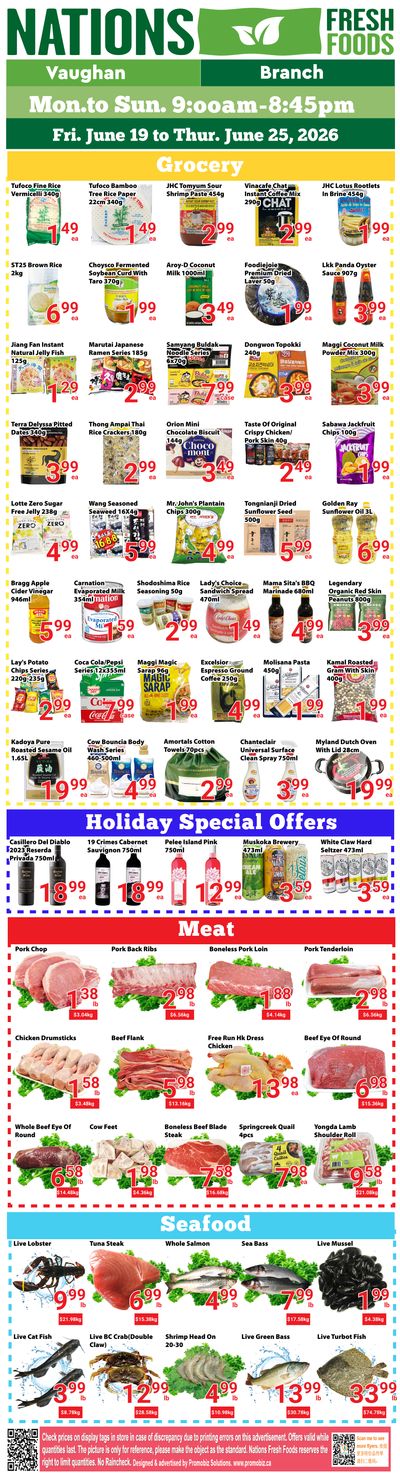 Nations Fresh Foods (Vaughan) Flyer June 19 to 25