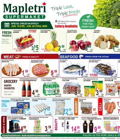 Mapletri Supermarket Flyer June 19 to 25
