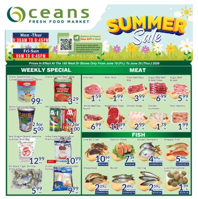 Oceans Fresh Food Market (Brampton) Flyer June 19 to 25