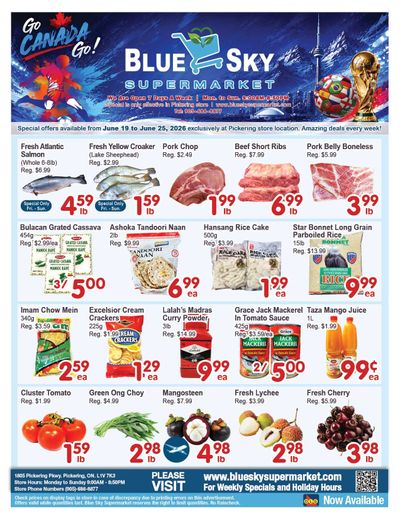 Blue Sky Supermarket (Pickering) Flyer June 19 to 25