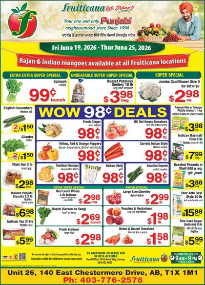 Fruiticana (Chestermere) Flyer June 19 to 25