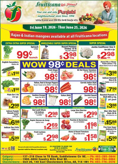 Fruiticana (Calgary) Flyer June 19 to 25