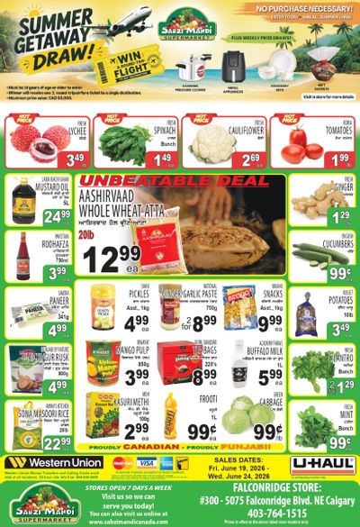 Sabzi Mandi Supermarket (Calgary) Flyer June 19 to 24