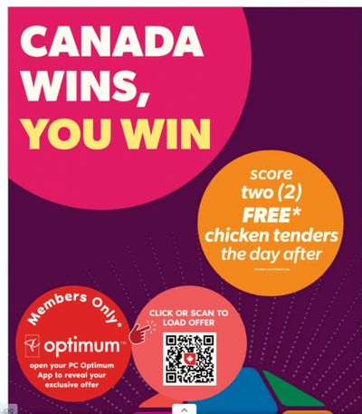 Loblaws Ontario: Get 2 Free Chicken Tenders The Day After Canada’s Men’s National Soccer Team Wins