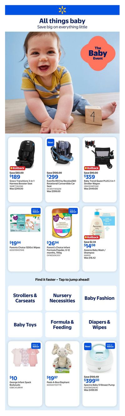 Walmart Baby Event Flyer June 18 to 24