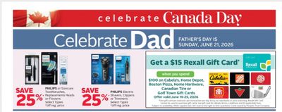 Rexall Ontario: Get a $15 Rexall Gift Card When You Spend $100 on Select Gift Cards for Father’s Day