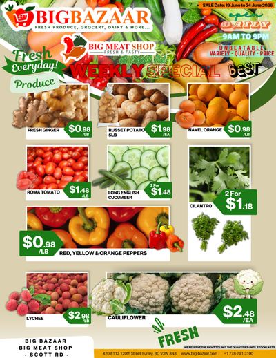 Big Bazaar Canada Flyer June 19 to 24