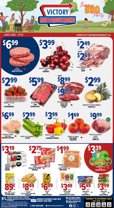 Victory Meat Market Flyer June 23 to 27