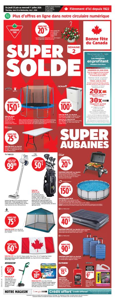 Canadian Tire (QC) Flyer June 25 to July 1