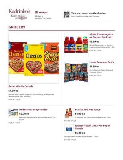 Kudrinko's Flyer June 23 to July 6