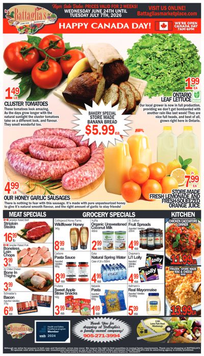 Battaglia's Marketplace Flyer June 24 to June 7