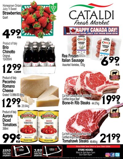 Cataldi Fresh Market Flyer June 24 to 30