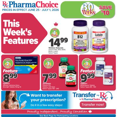 PharmaChoice Health Centre Flyer June 25 to July 1