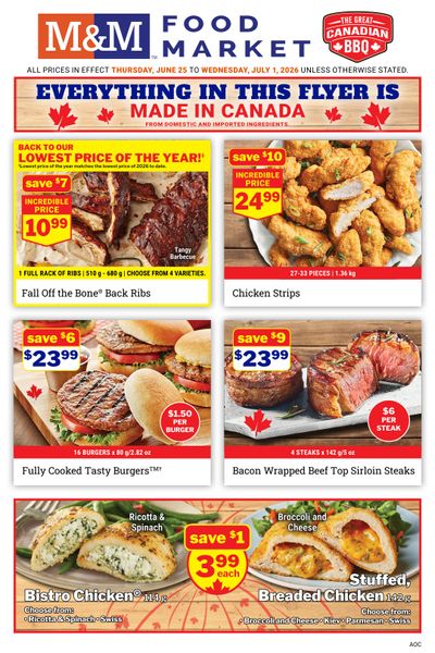M&M Food Market (Atlantic, ON & West) Flyer June 25 to July 1
