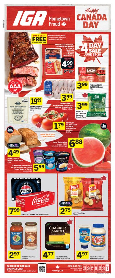 IGA (West) Flyer June 25 to July 1