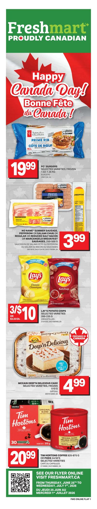 Freshmart (ON) Flyer June 25 to July 1