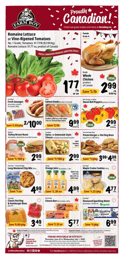 Farm Boy Flyer June 25 to July 1