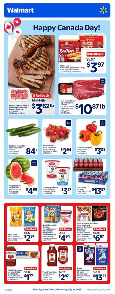 Walmart (ON) Flyer June 25 to July 1