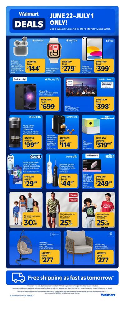 Walmart Deals Flyer June 22 to July 1