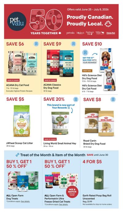 Pet Valu Flyer June 25 to July 8