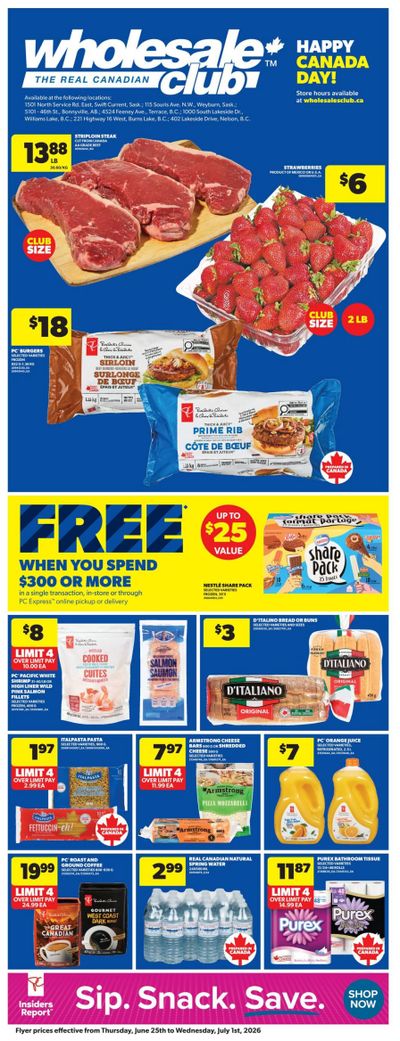 Real Canadian Wholesale Club Flyer June 25 to July 1