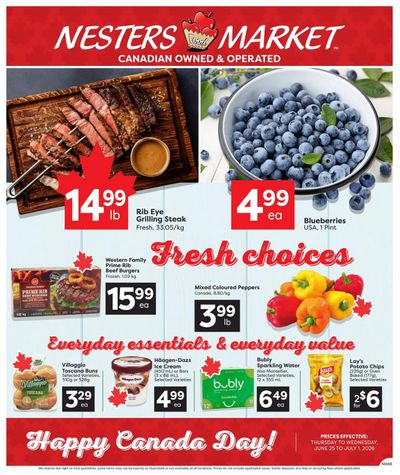 Nesters Market Flyer June 25 to July 1