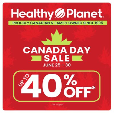 Healthy Planet Flyer June 25 to July 22