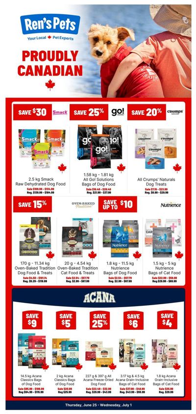 Ren's Pets Flyer June 25 to July 1