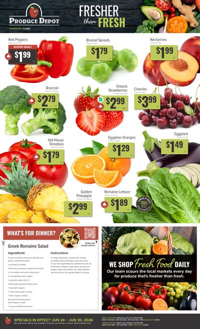 Produce Depot Flyer June 24 to 30
