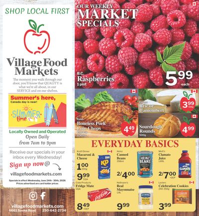 Village Food Markets Flyer June 24 to 30