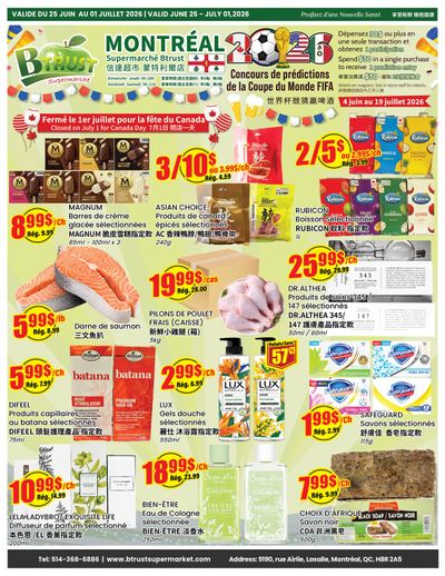 Btrust Supermarket (Montreal) Flyer June 25 to July 1