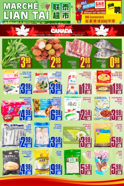 Marche Lian Tai Flyer June 25 to July 1
