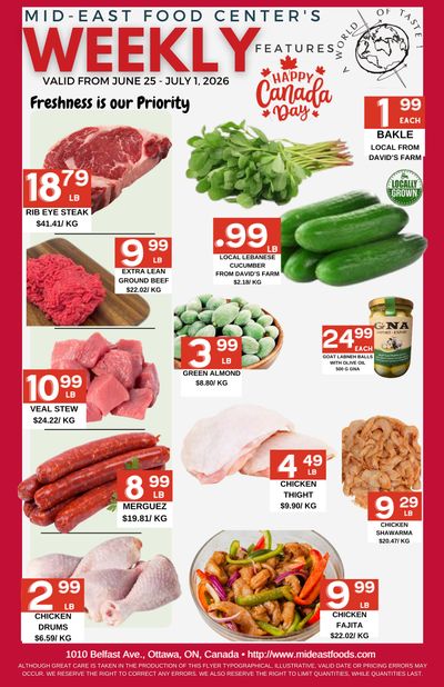 Mid-East Food Centre Flyer June 25 to July 1