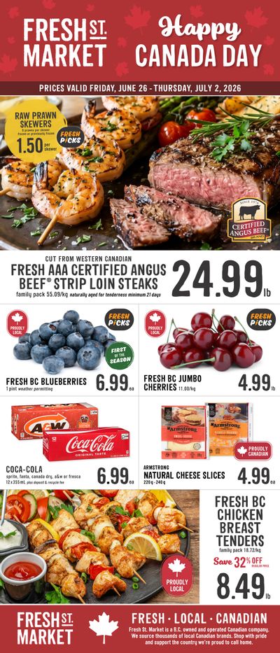 Fresh St. Market Flyer June 26 to July 2