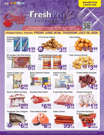 FreshPro Foodmart (Brampton) Flyer June 26 to July 2