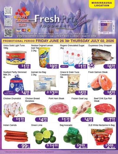 FreshPro Foodmart (Mississauga) Flyer June 26 to July 2