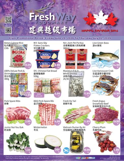 FreshWay Foodmart Flyer June 26 to July 2