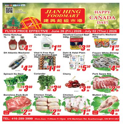 Jian Hing Foodmart (Scarborough) Flyer June 26 to July 2