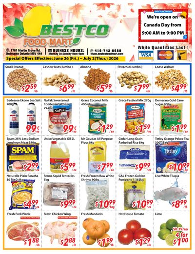 BestCo Food Mart (Etobicoke) Flyer June 26 to July 2